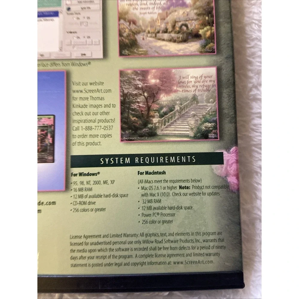 Romantic Hideaways PC CD ROM Thomas Kinkade Computer Scene Art Win Mac Screensav